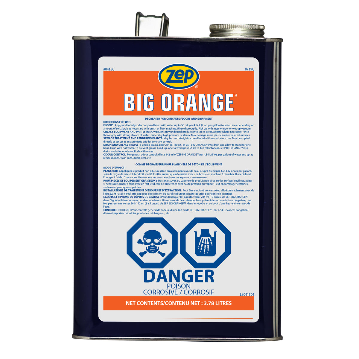 syrup様 Big Orange Liquid - 3.78 Litres – Zep Canada